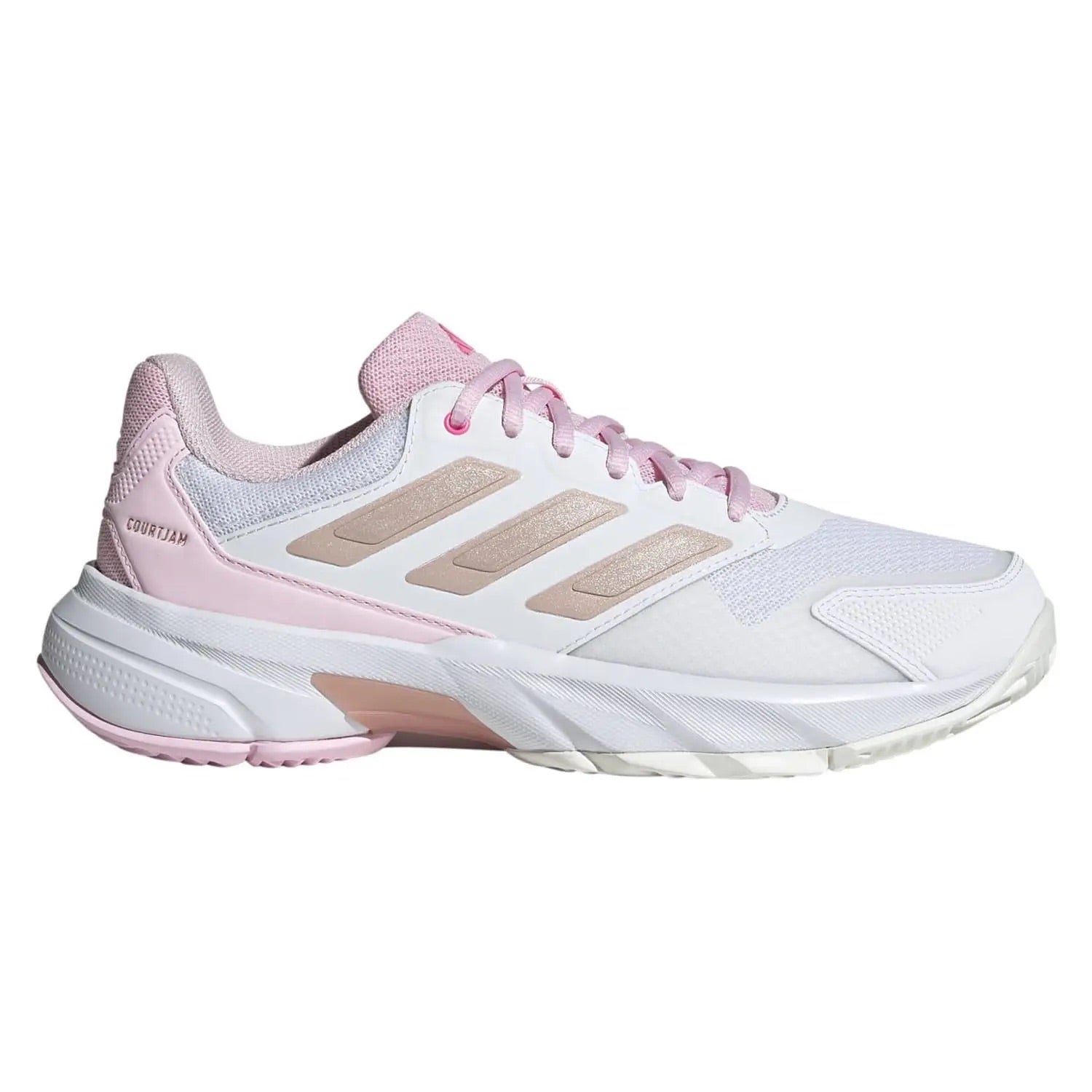 Zapatilla de pádel Adidas Courtjam Control 3 W Blanco/Rosa