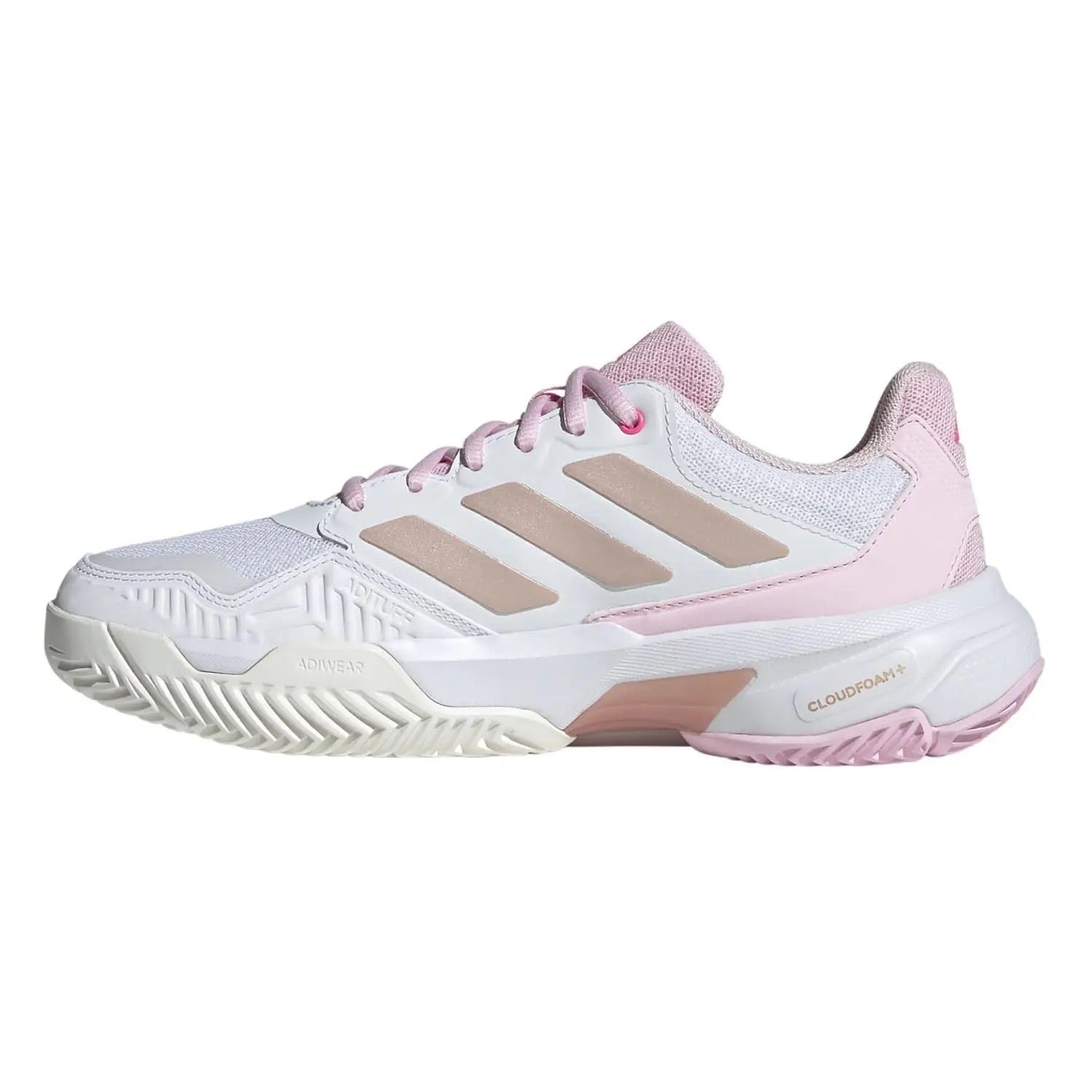 Zapatilla de pádel Adidas Courtjam Control 3 W Blanco/Rosa