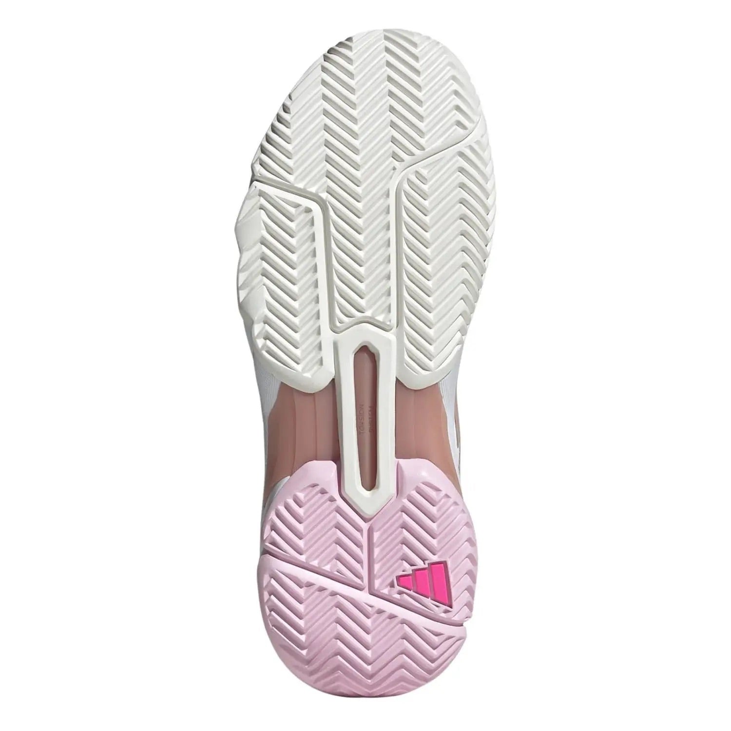 Zapatilla de pádel Adidas Courtjam Control 3 W Blanco/Rosa
