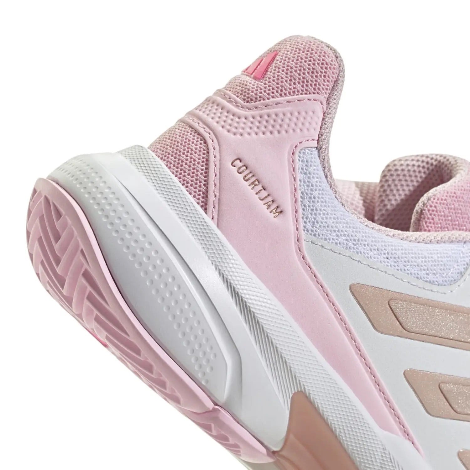 Zapatilla de pádel Adidas Courtjam Control 3 W Blanco/Rosa