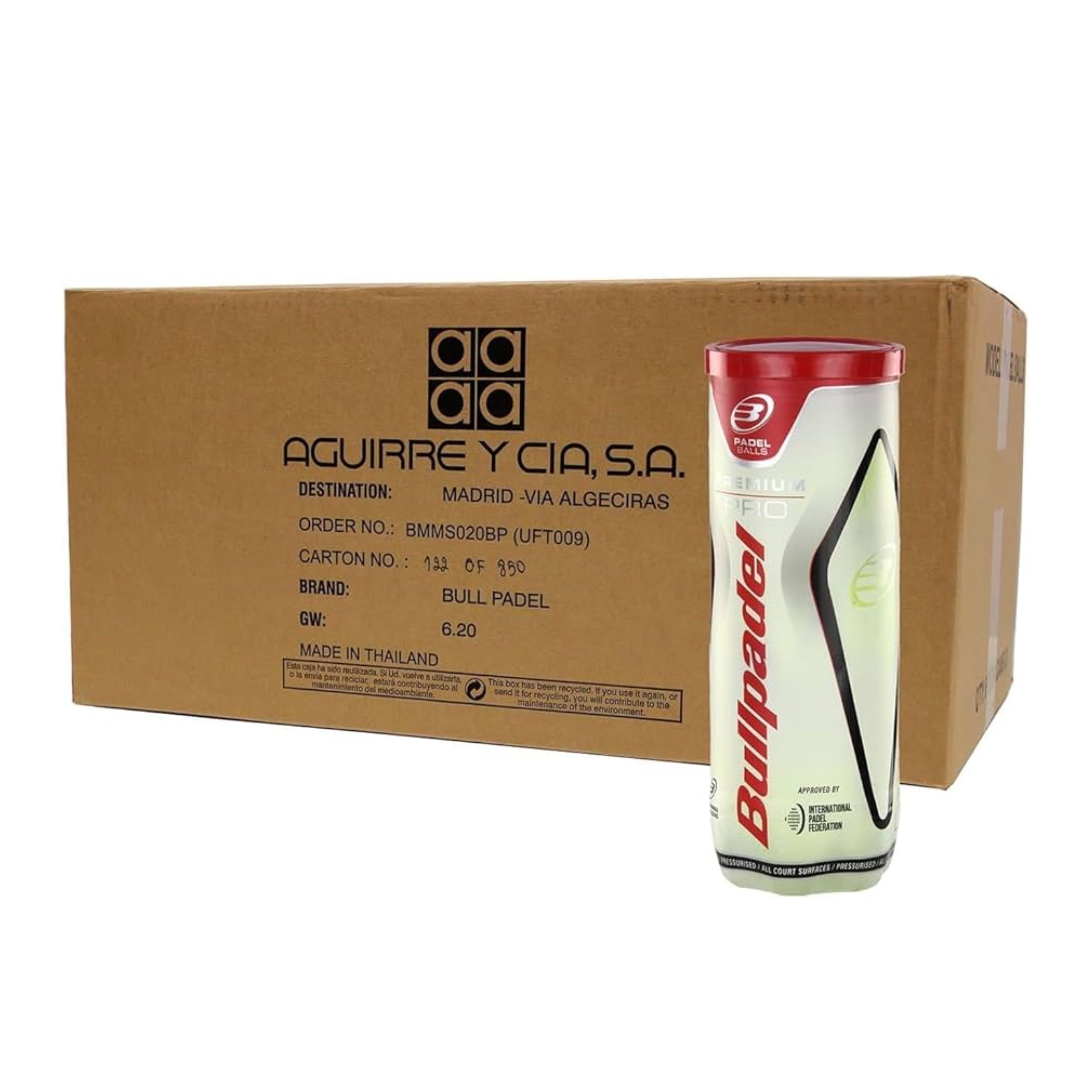 Cajón Bolas Bullpadel Premium Pro