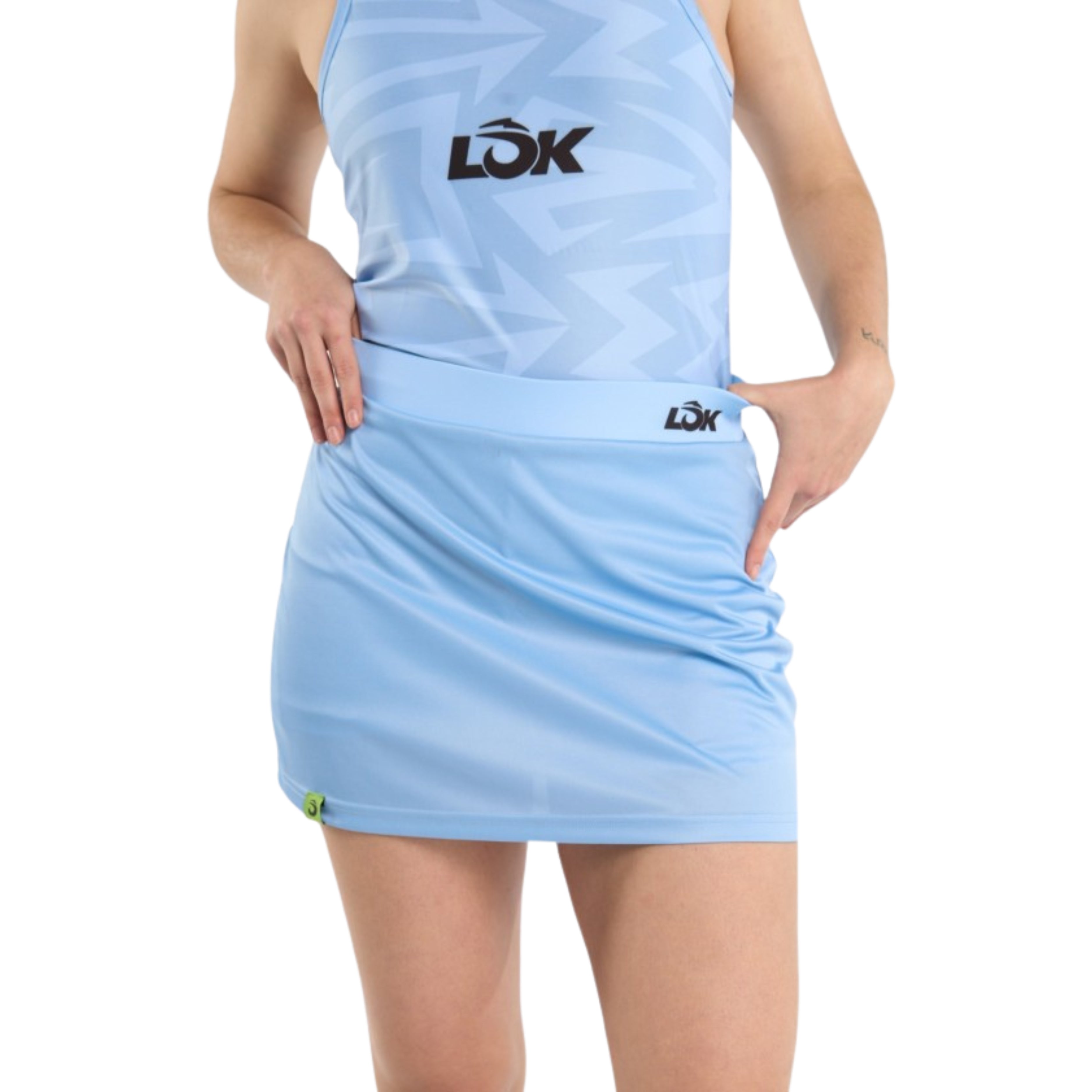 Falda Lok Match Azul Claro