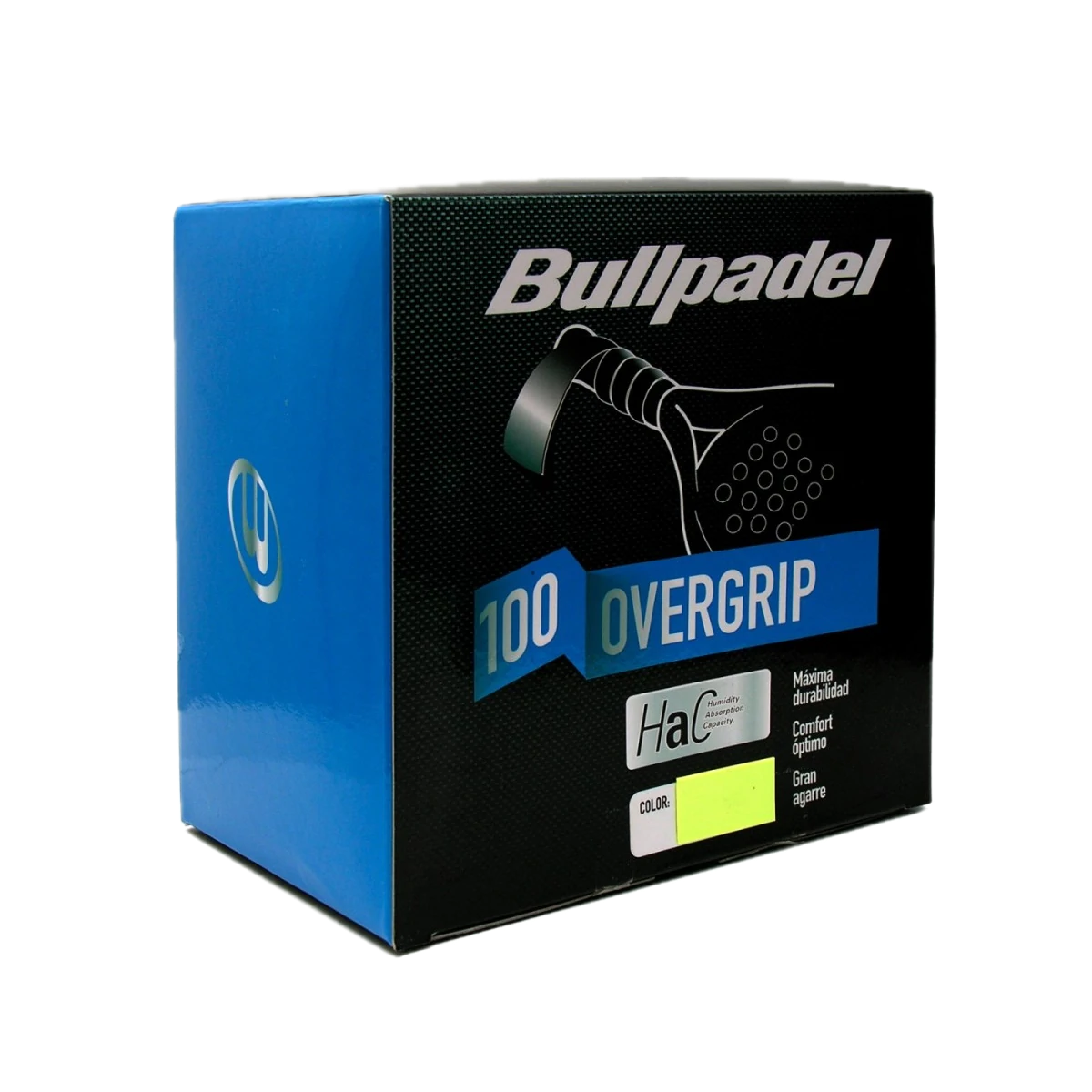 Bullpadel Overgrips Hac 100 Unidades Amarillo Flúor