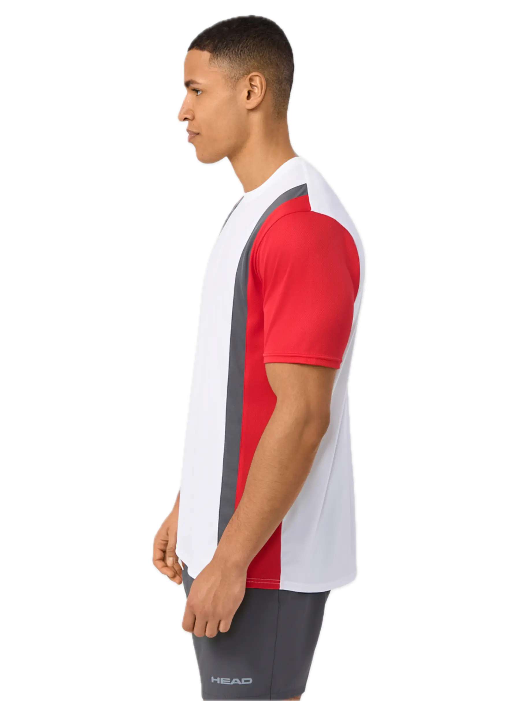 Camiseta Head Club Blanca/Roja