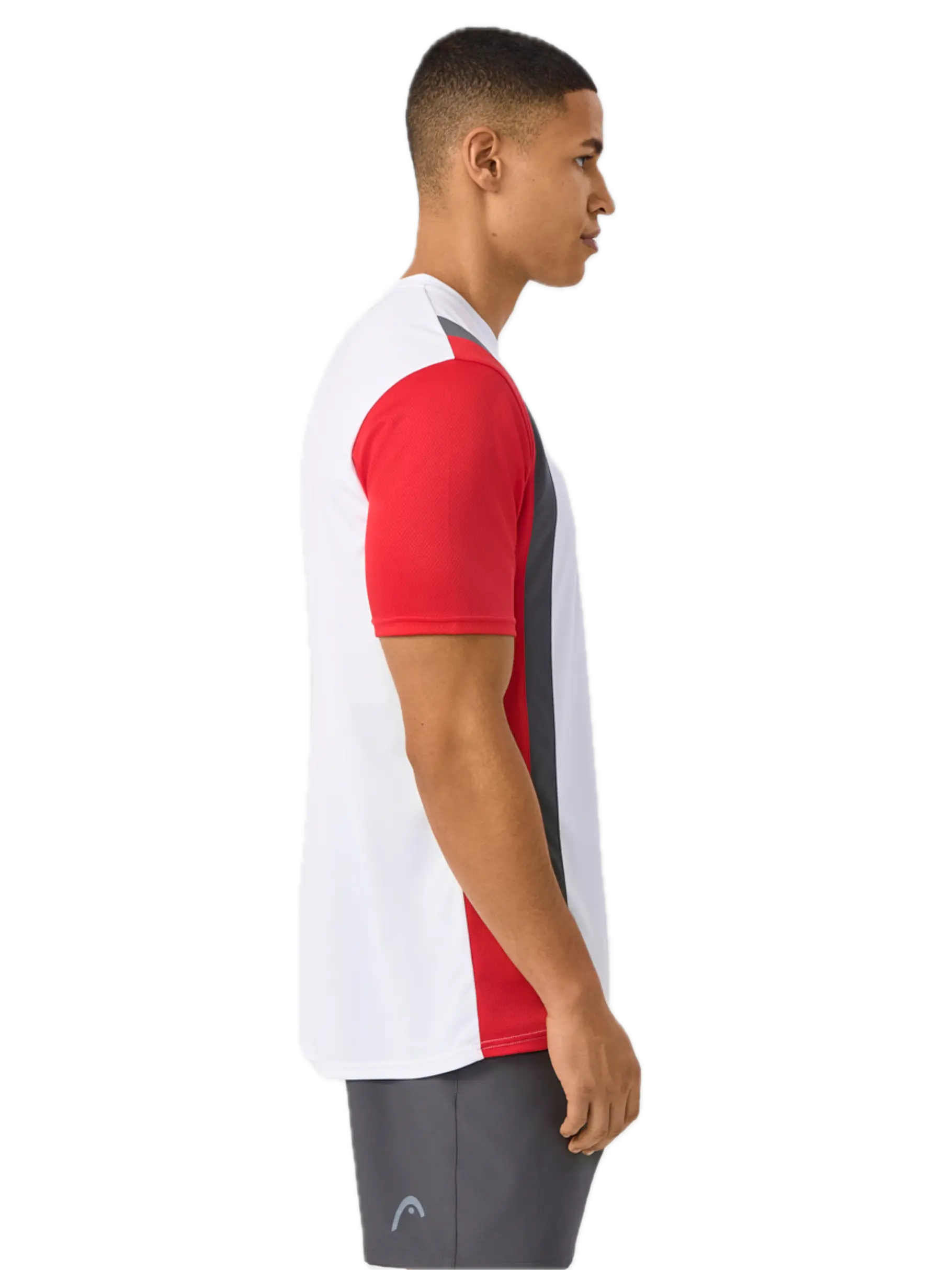 Camiseta Head Club Blanca/Roja