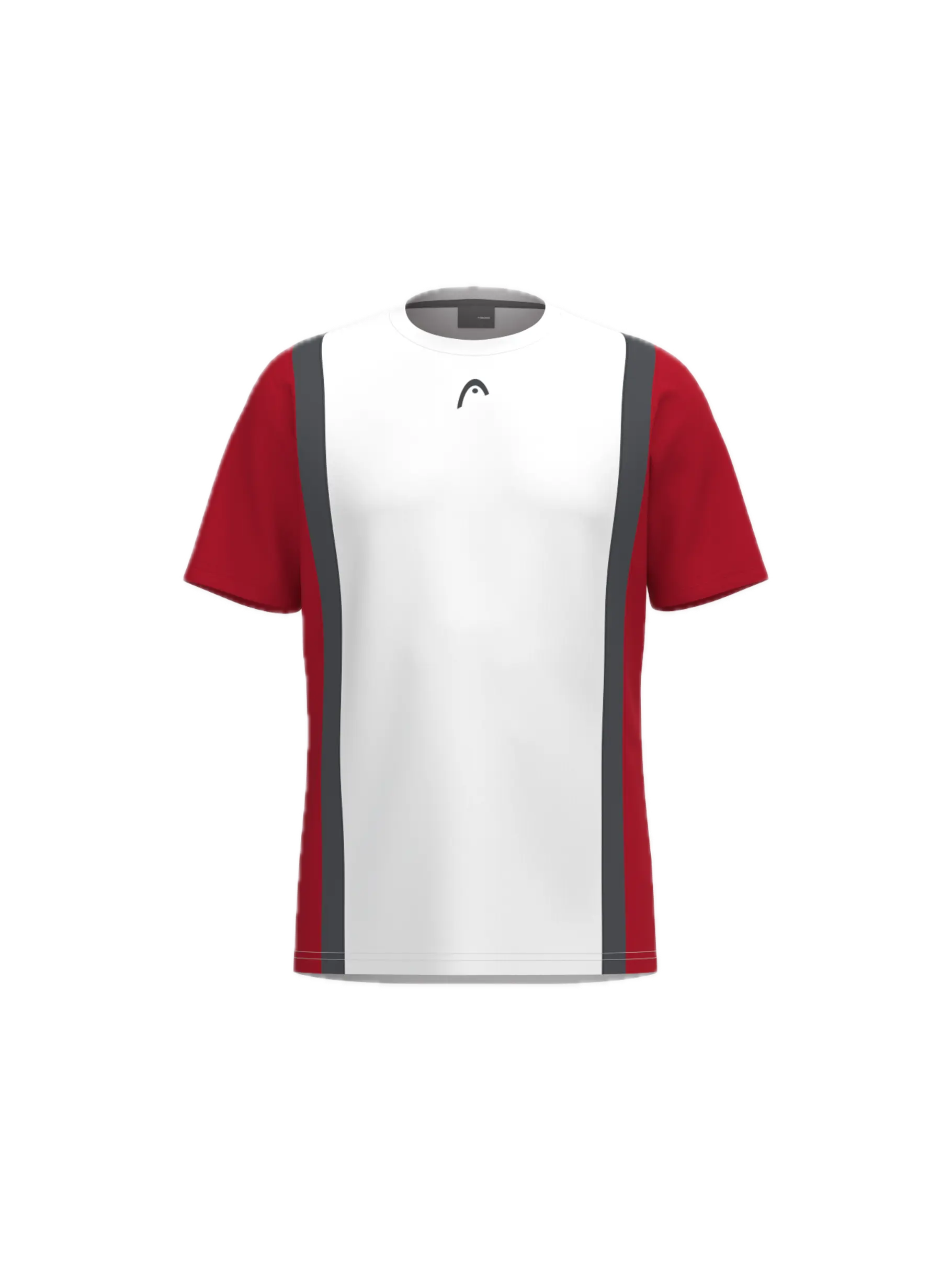 Camiseta Head Club Blanca/Roja