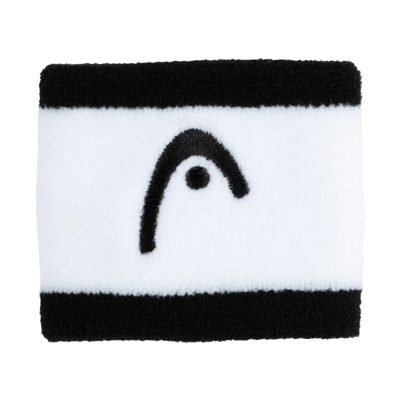 Head Muñequera Striped 2.5 Blanco/Negro