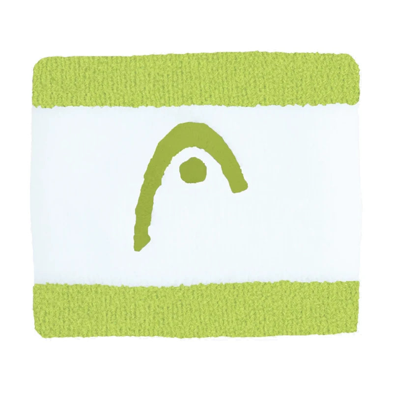 Head Muñequera Striped 2.5 Blanco/Lima