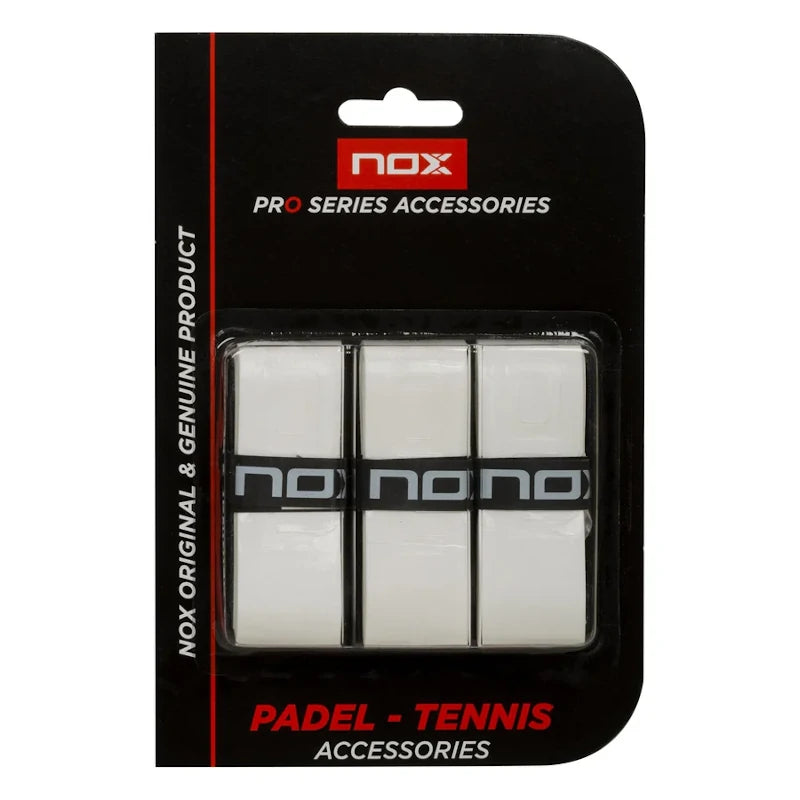Nox 3 Overgrips Pro Blanco Liso