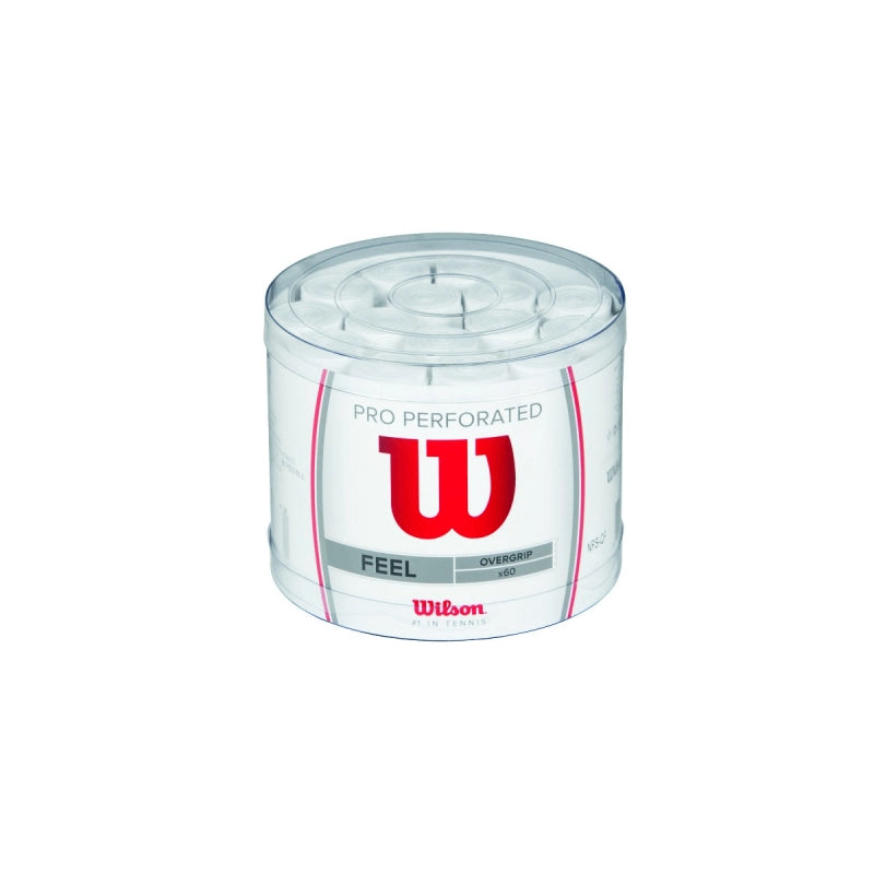Wilson 60 Overgrips Pro Padel Blanco Perforado