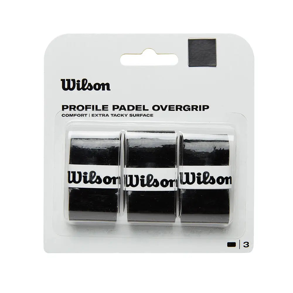 Wilson 3 Overgrips Profile Negro