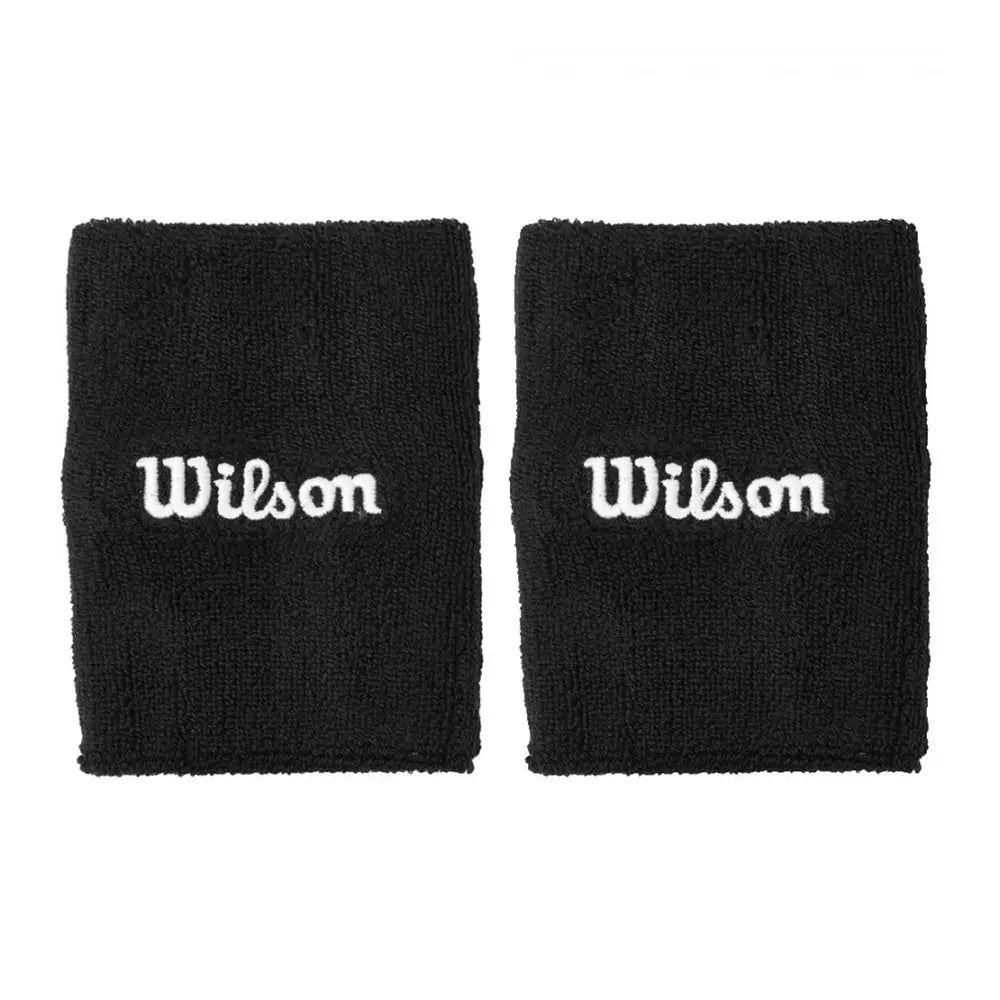Wilson Muñequeras Ancha Terry Negro