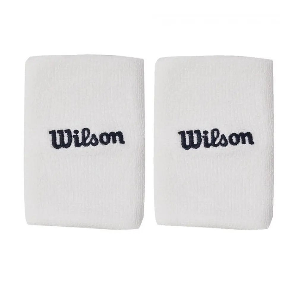 Wilson Muñequeras Ancha Terry Blanco