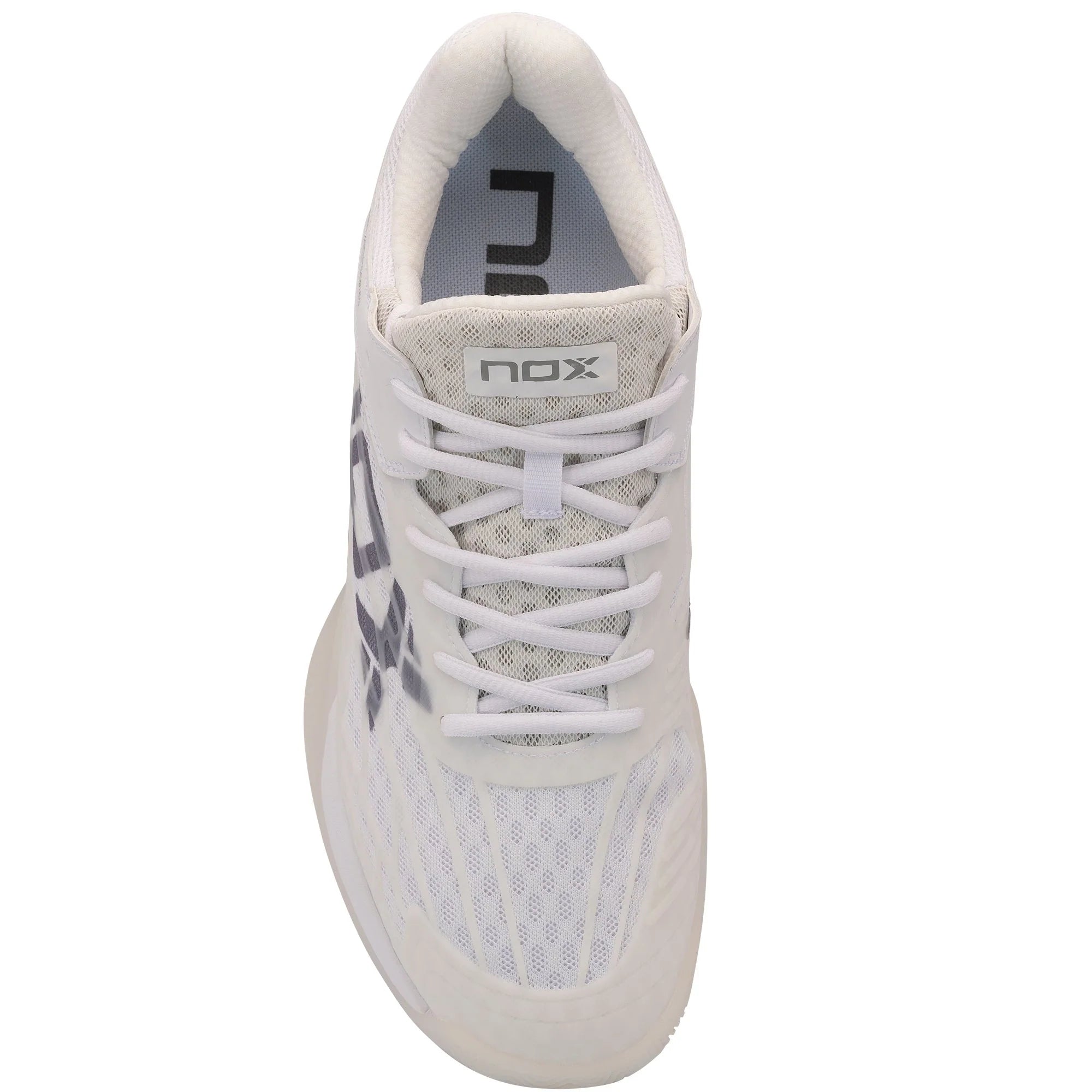 Zapatilla de pádel Nox AT10 Lux 2024 Blanco/Gris - Agustín Tapia