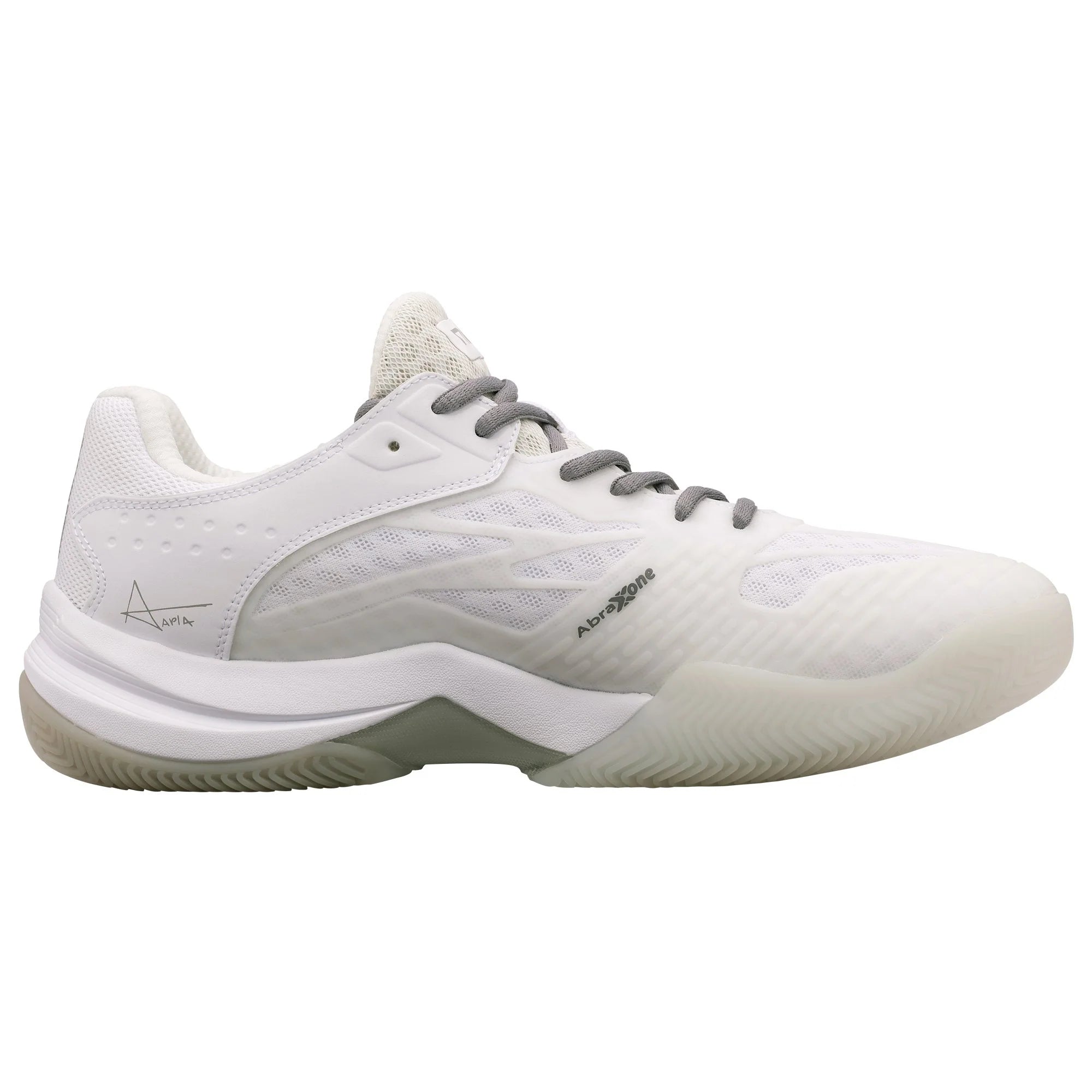 Zapatilla de pádel Nox AT10 Lux 2024 Blanco/Gris - Agustín Tapia
