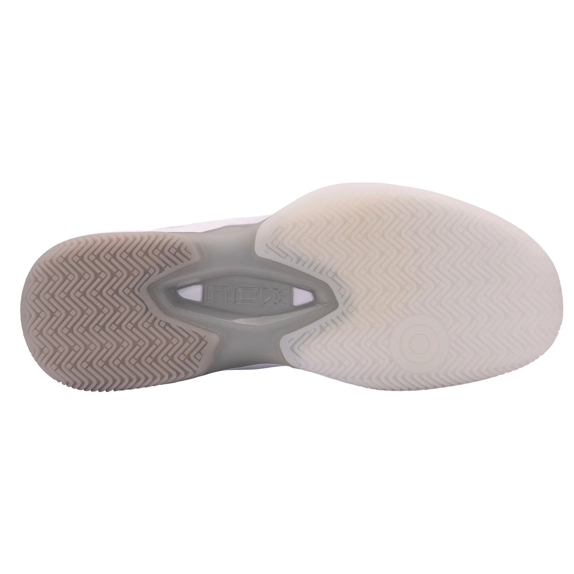 Zapatilla de pádel Nox AT10 Lux 2024 Blanco/Gris - Agustín Tapia