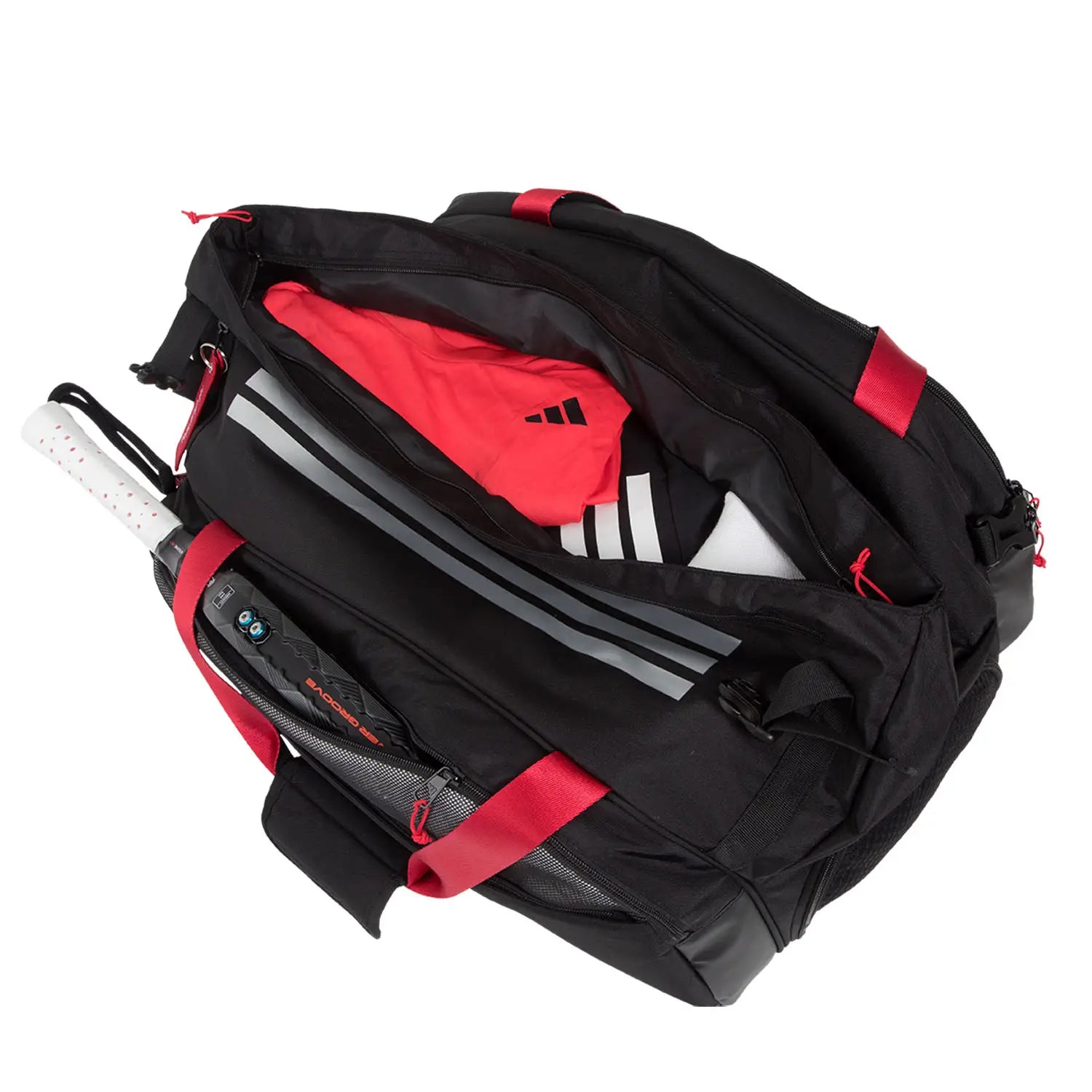 Paletero Adidas Multigame Negro/Rojo 3.4 2025 - Ale Galán
