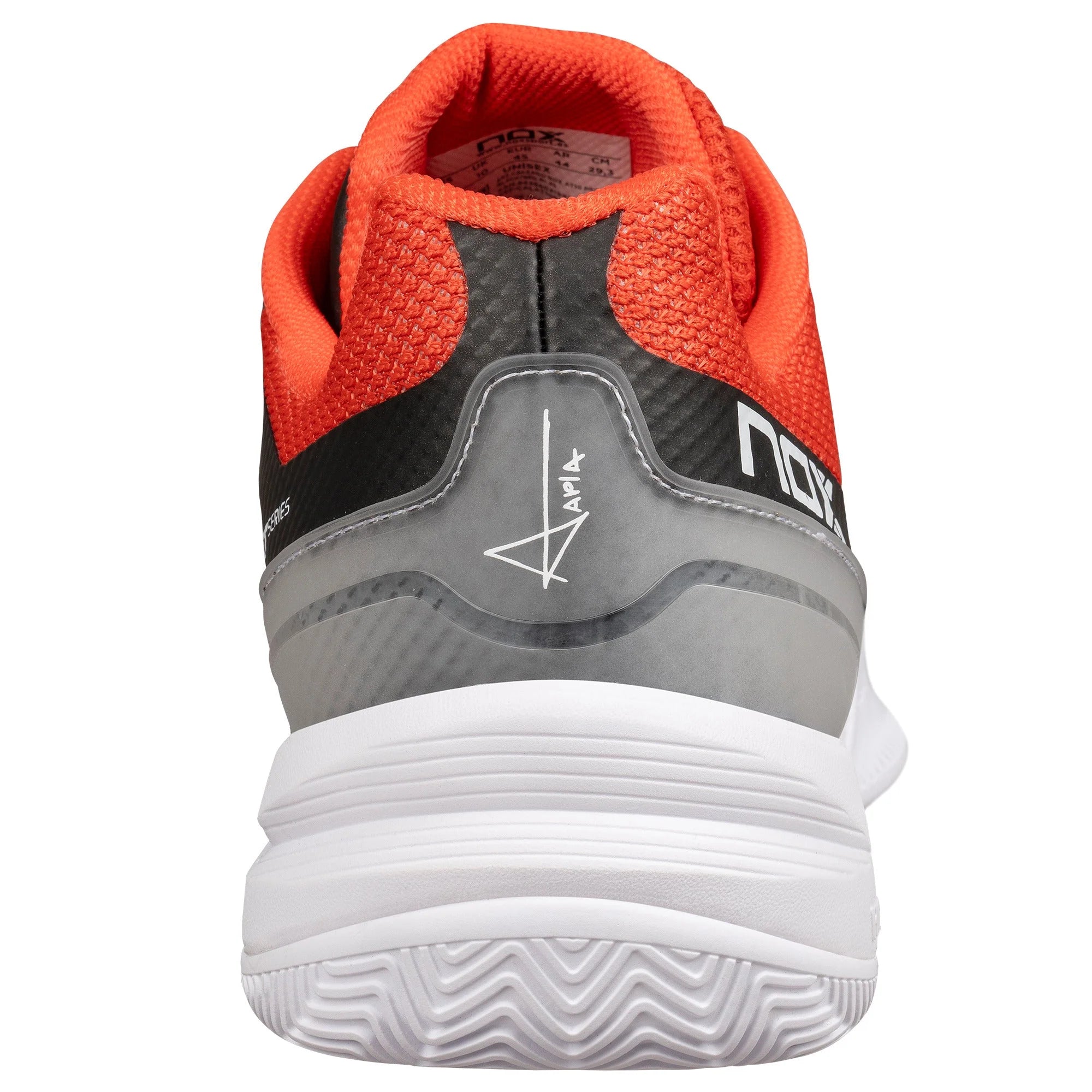 Zapatilla de pádel Nox AT10 Pro 2024 Negro/Rojo - Agustín Tapia