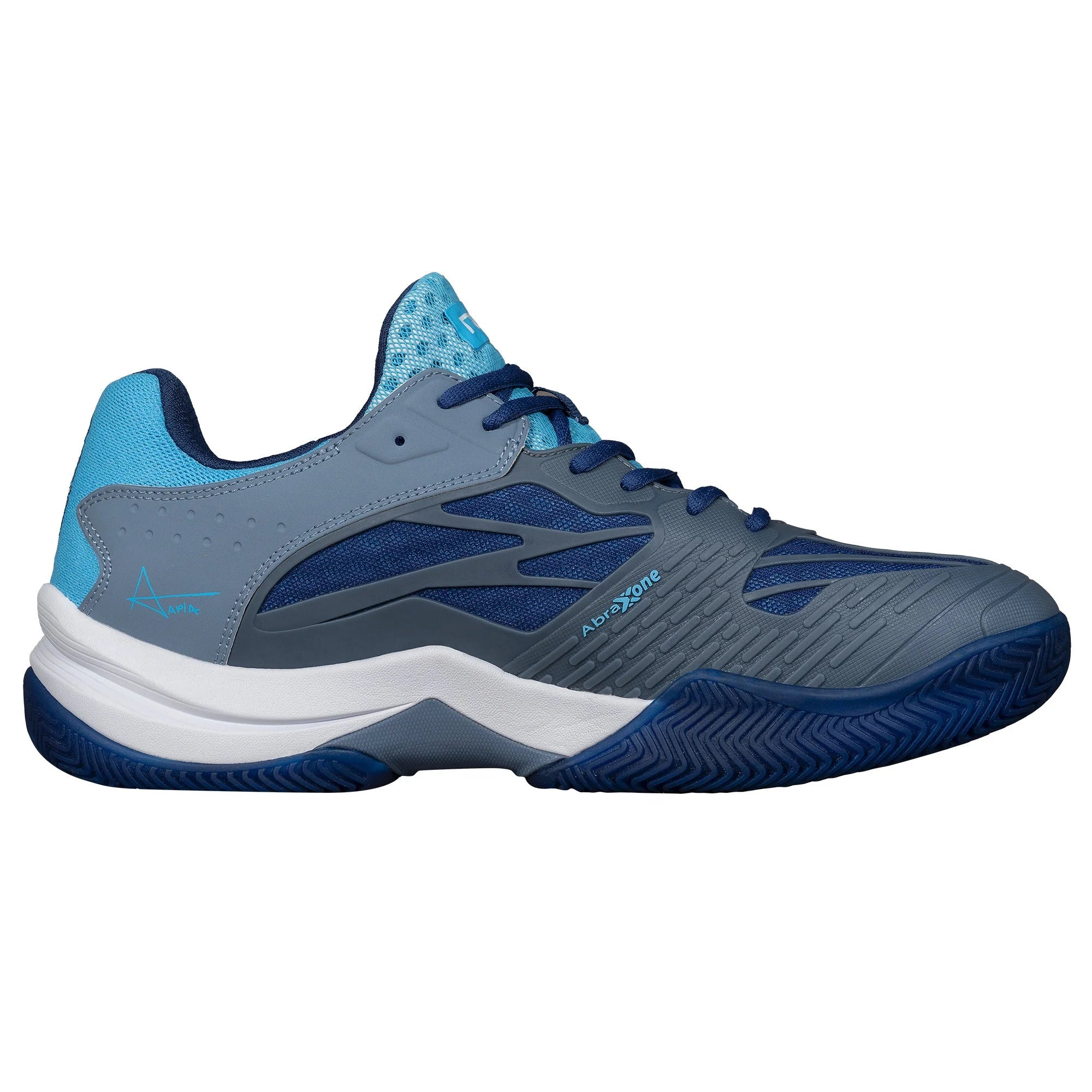 Zapatilla de pádel Nox AT10 Lux 2024 Gris/Azul - Agustín Tapia