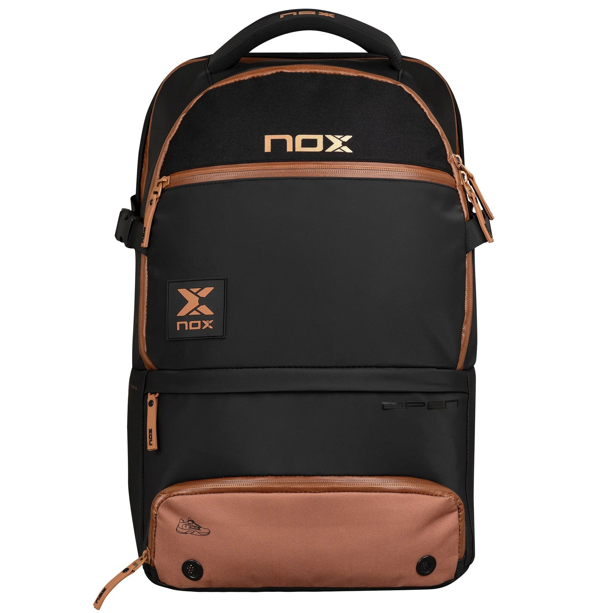 Mochila Nox Luxury Open Series Negro/Marrón