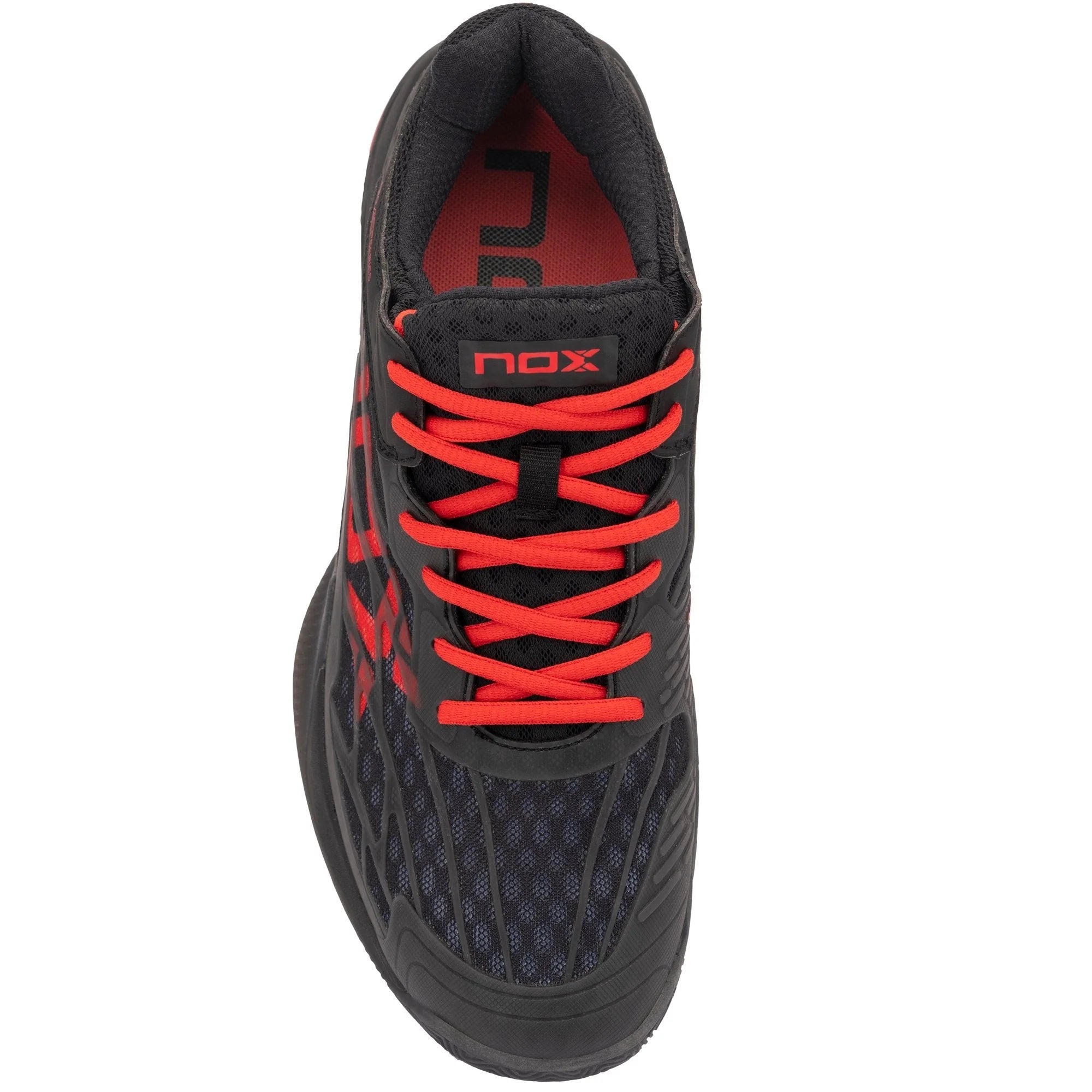 Zapatilla de pádel Nox AT10 Lux 2024 Negro/Rojo - Agustín Tapia