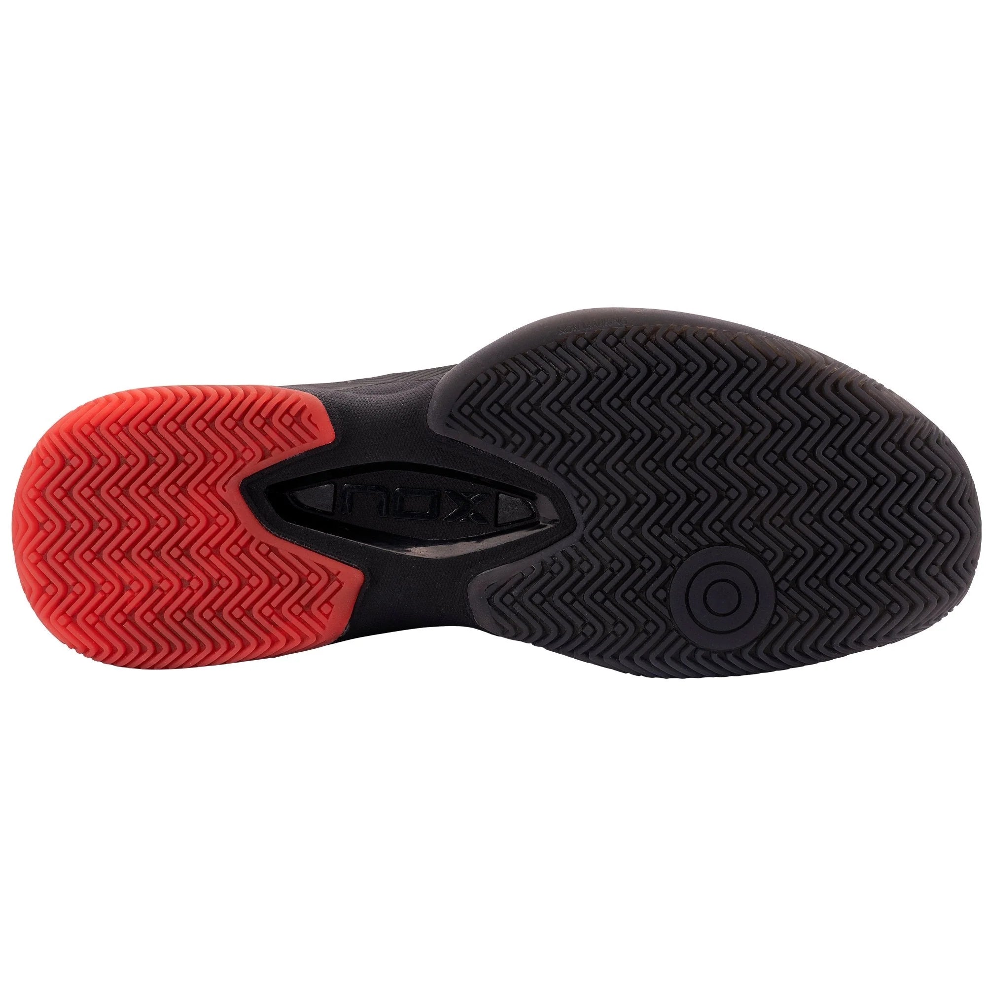 Zapatilla de pádel Nox AT10 Lux 2024 Negro/Rojo - Agustín Tapia