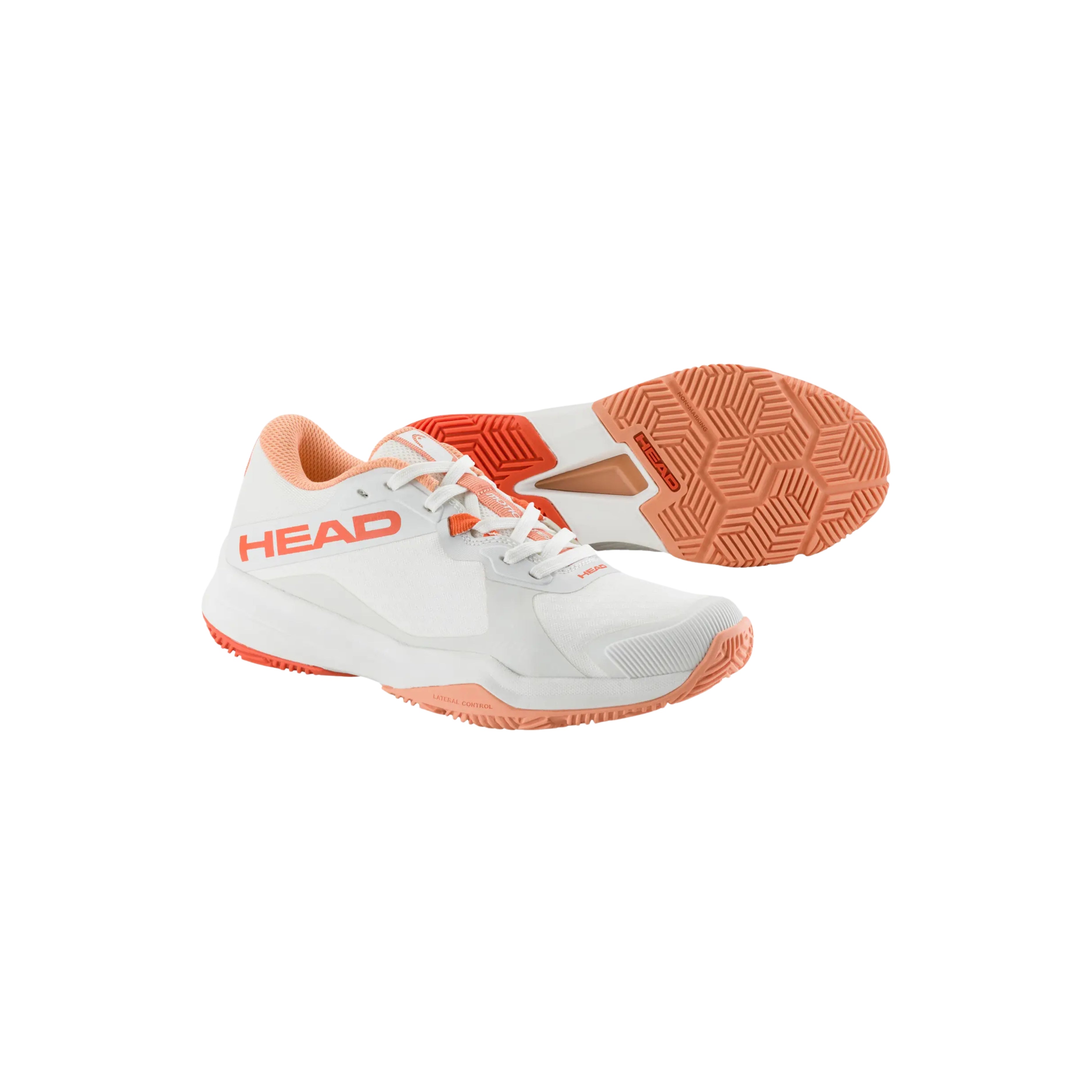 Zapatilla de pádel Head Motion Team Women 2025 Blanco/Coral