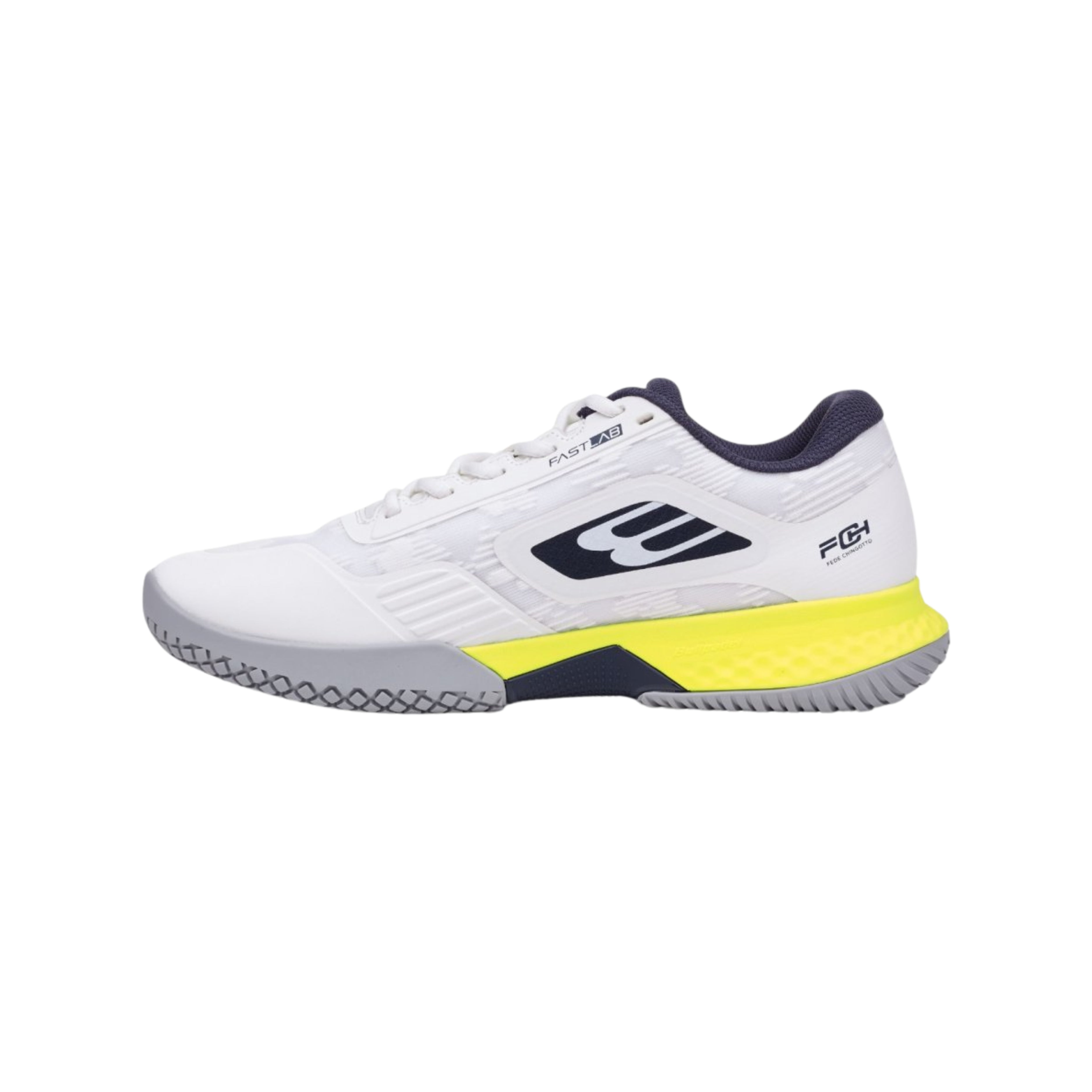 Zapatilla de pádel Bullpadel Neuron Vibram 25V M Blanco - Fede Chingotto
