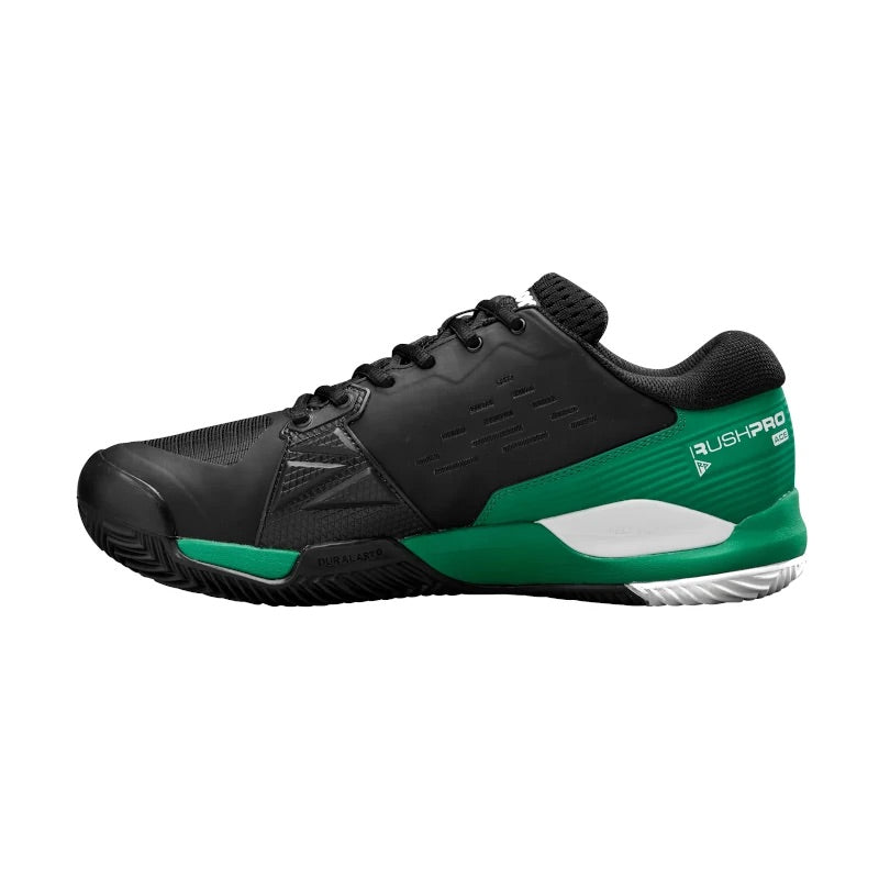 Zapatilla de pádel Wilson Rush Pro Ace Clay 2025 Negro/Verde
