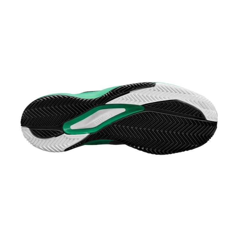 Zapatilla de pádel Wilson Rush Pro Ace Clay 2025 Negro/Verde