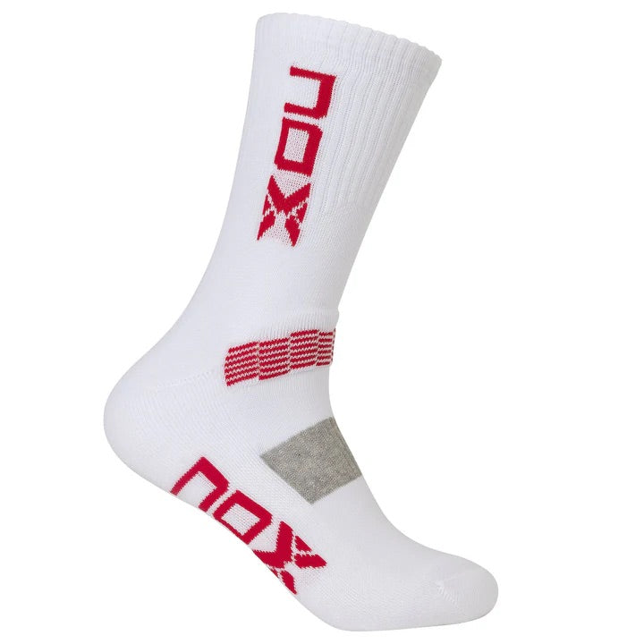 Calcetines Nox Blanco/Rojo