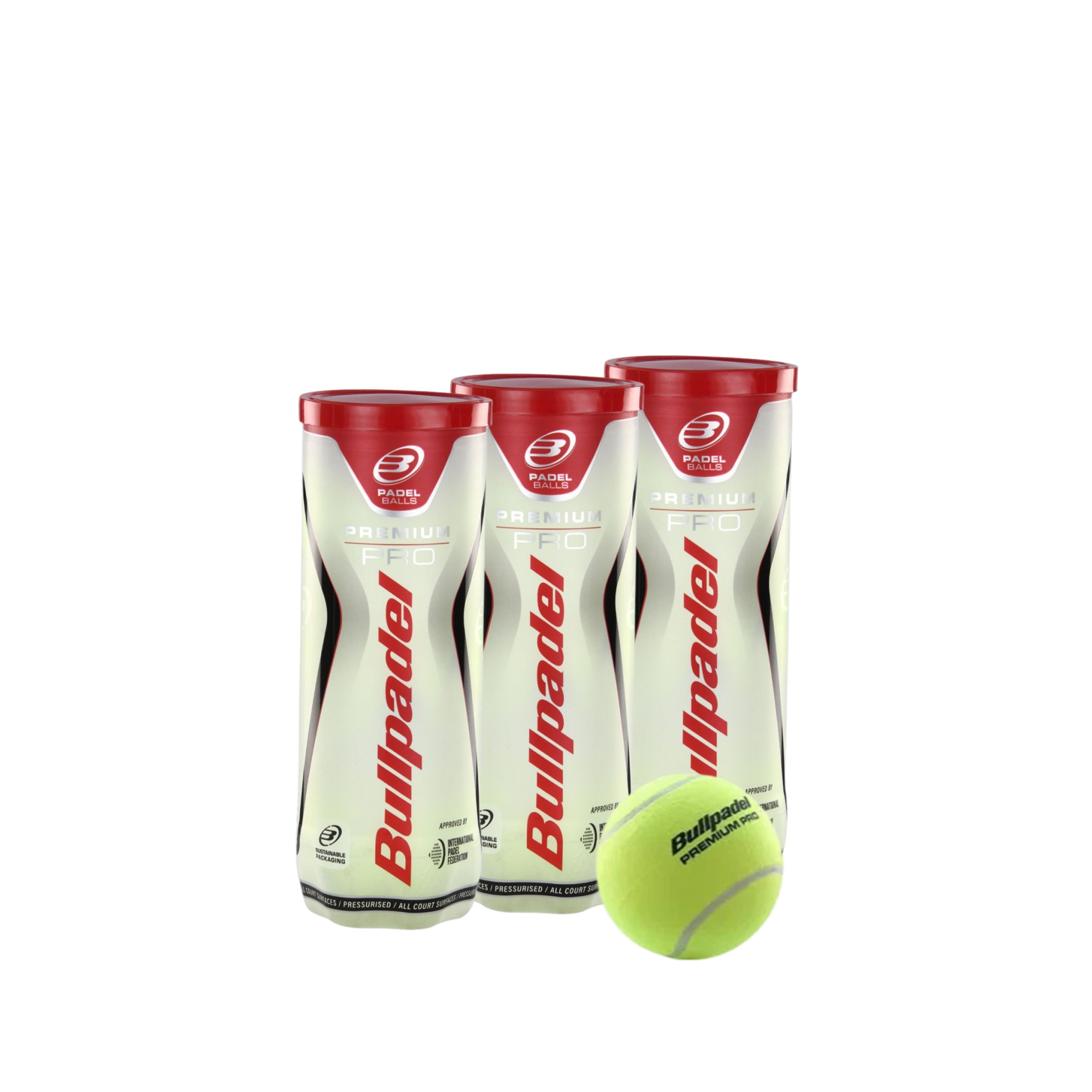 Pack 3 paquetes Bullpadel Premium Pro