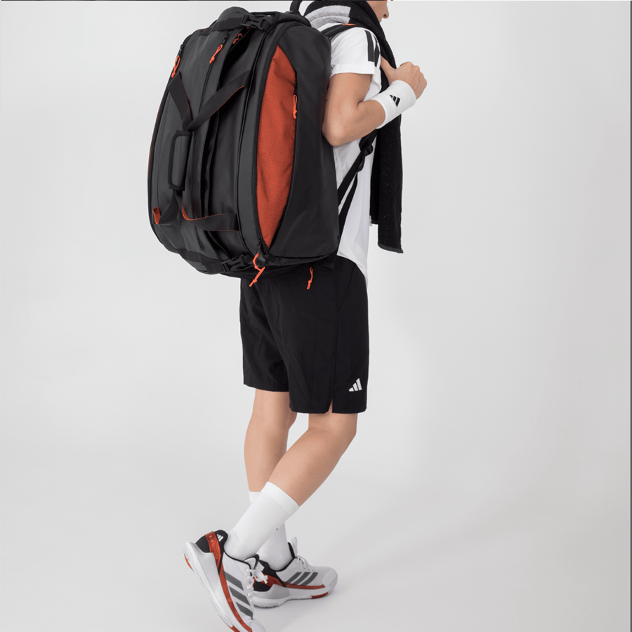 Paletero Adidas Multigame Negro/Naranja 3.4 2025