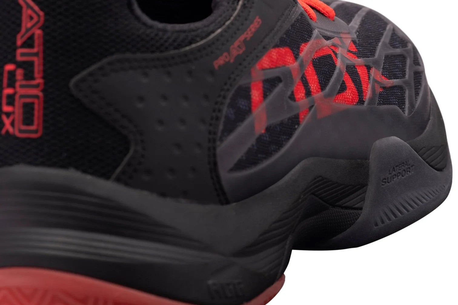 Zapatilla de pádel Nox AT10 Lux 2024 Negro/Rojo - Agustín Tapia
